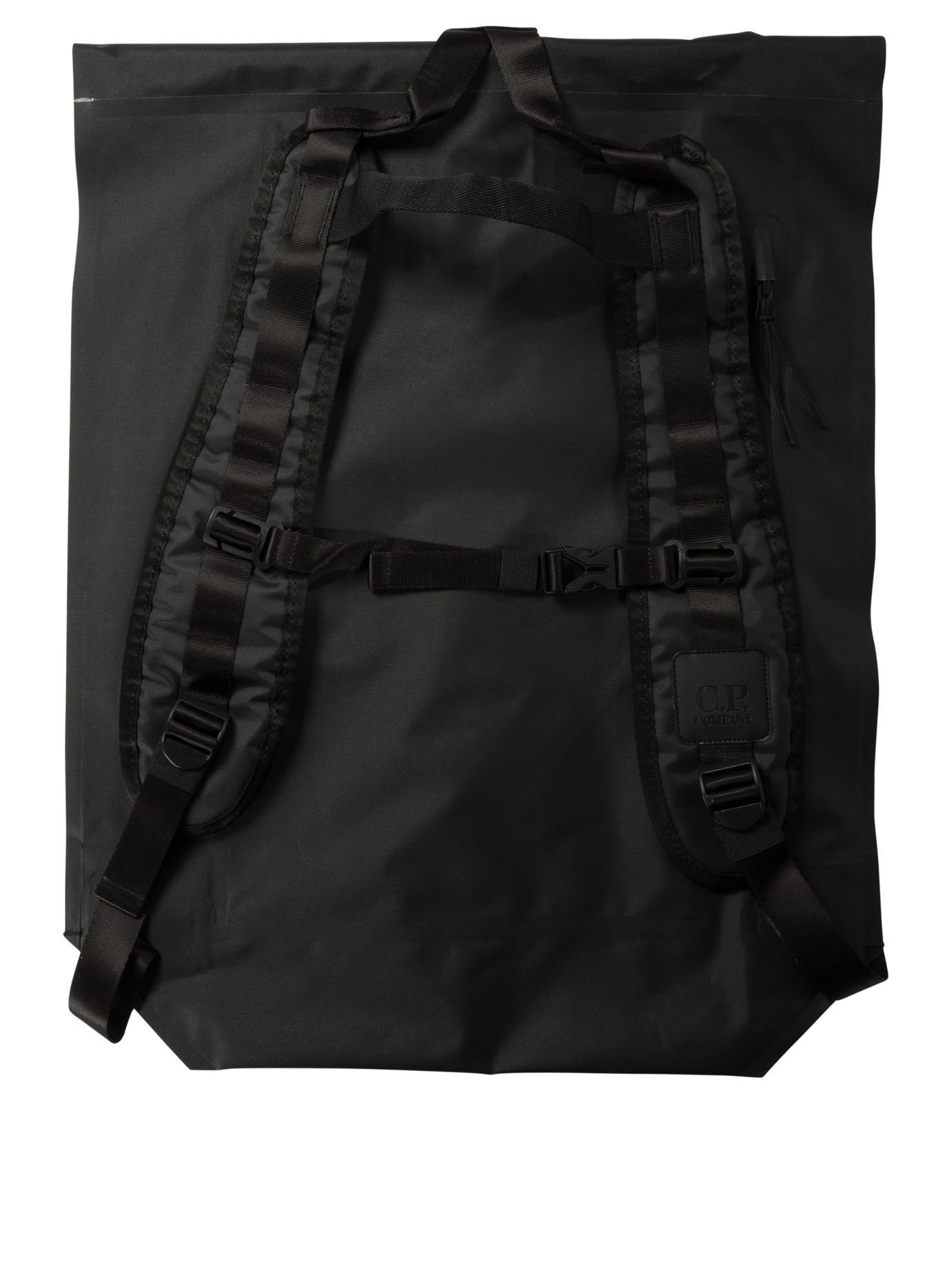 C.P. COMPANY Black   The Metropolis Series Rubber Reps Rolled backpack